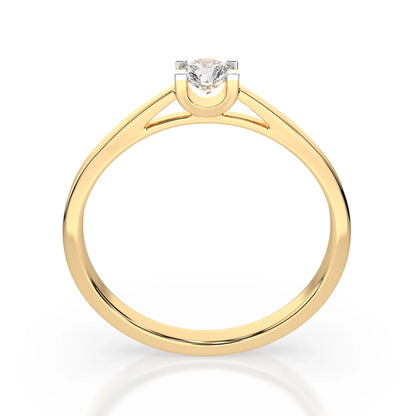 Solitär-Ring (Rund), 0.15 ct — 101-10020(3.4)