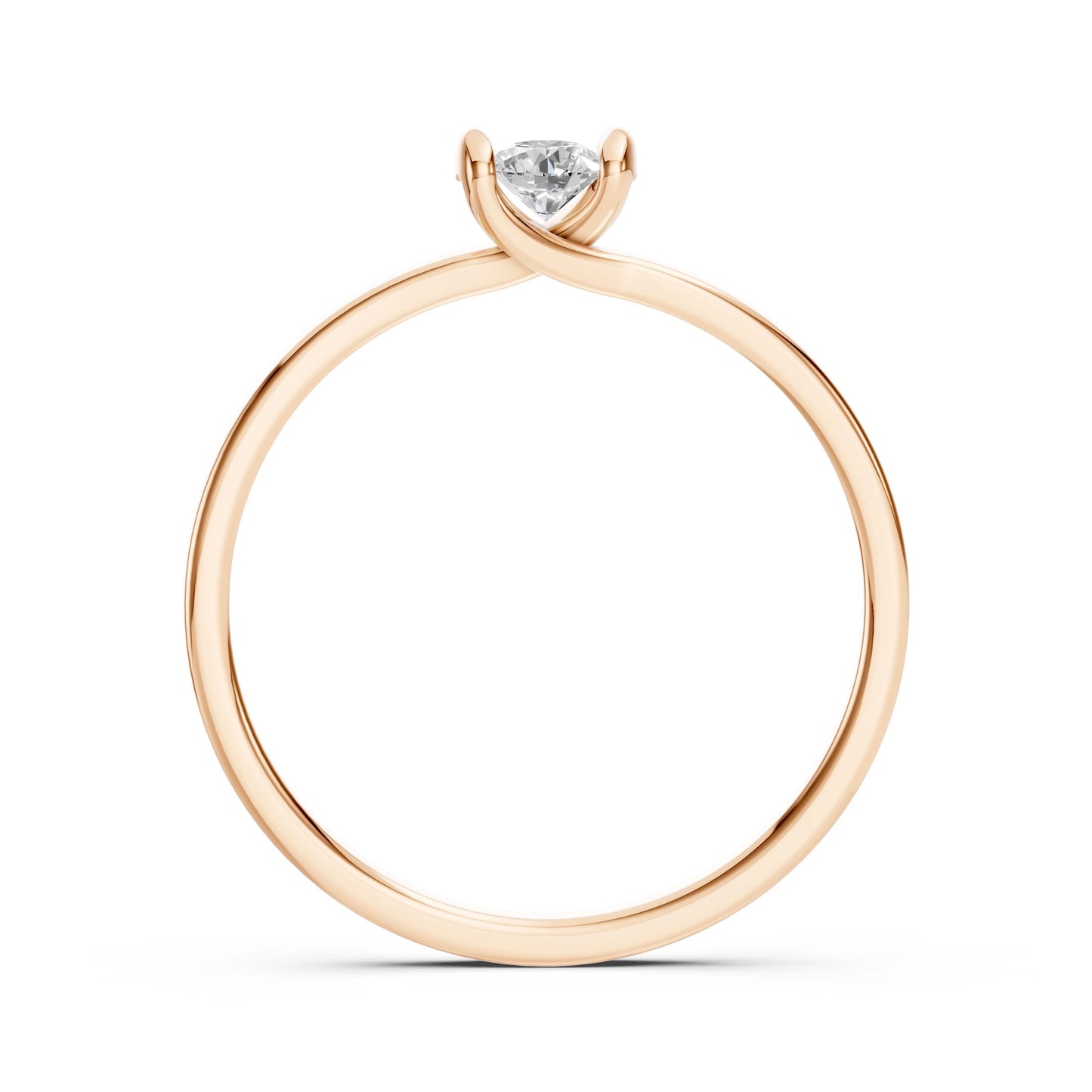 Solitär-Ring (Rund), 0.15 ct — 101-10016(3.4)