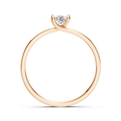 Solitär-Ring (Rund), 0.15 ct — 101-10016(3.4)