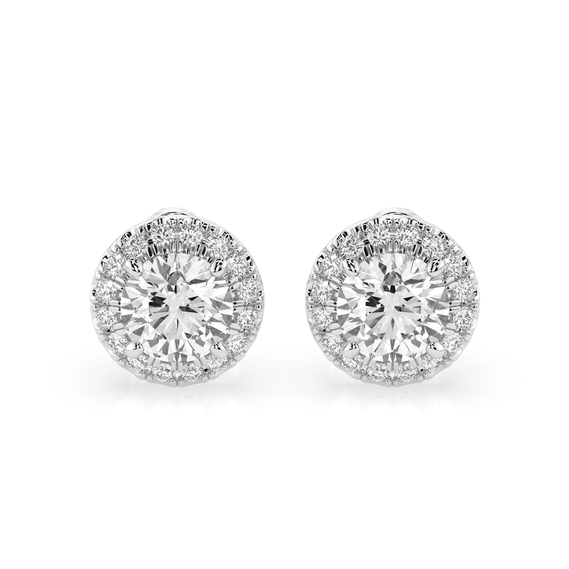 Solitär-Eternity-Ohrringe (Rund), 1.0 ct — 102-10095(5.1)