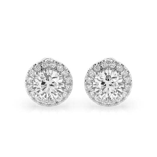 Solitär-Eternity-Ohrringe (Rund), 1.0 ct — 102-10095(5.1)