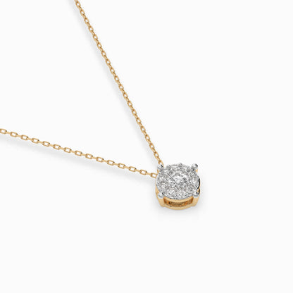 Solitär-Eternity-Halskette (Rund), 0.1 ct — 104-10001(3.0)