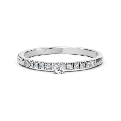 Solitär-Eternity-Ring (Rund), 0.07 ct — 101-10126/2(2.6)