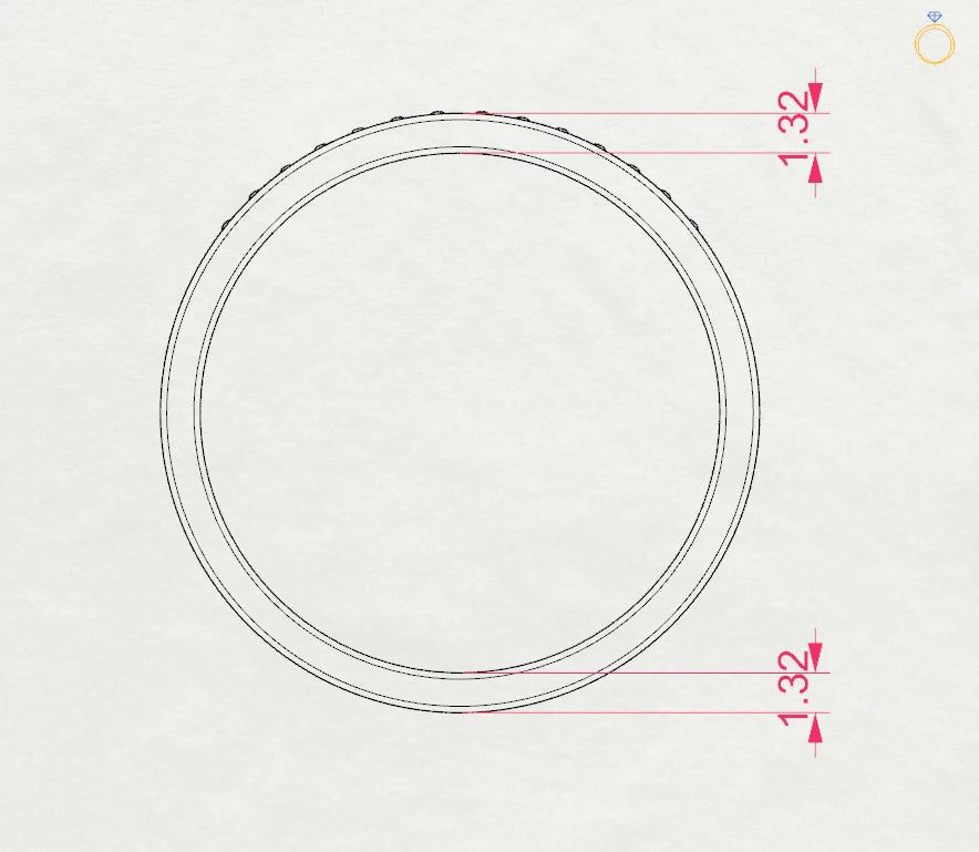 Eternity-Ring (Rund), 0.04 ct — 101-10065