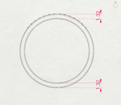 Eternity-Ring (Rund), 0.04 ct — 101-10065