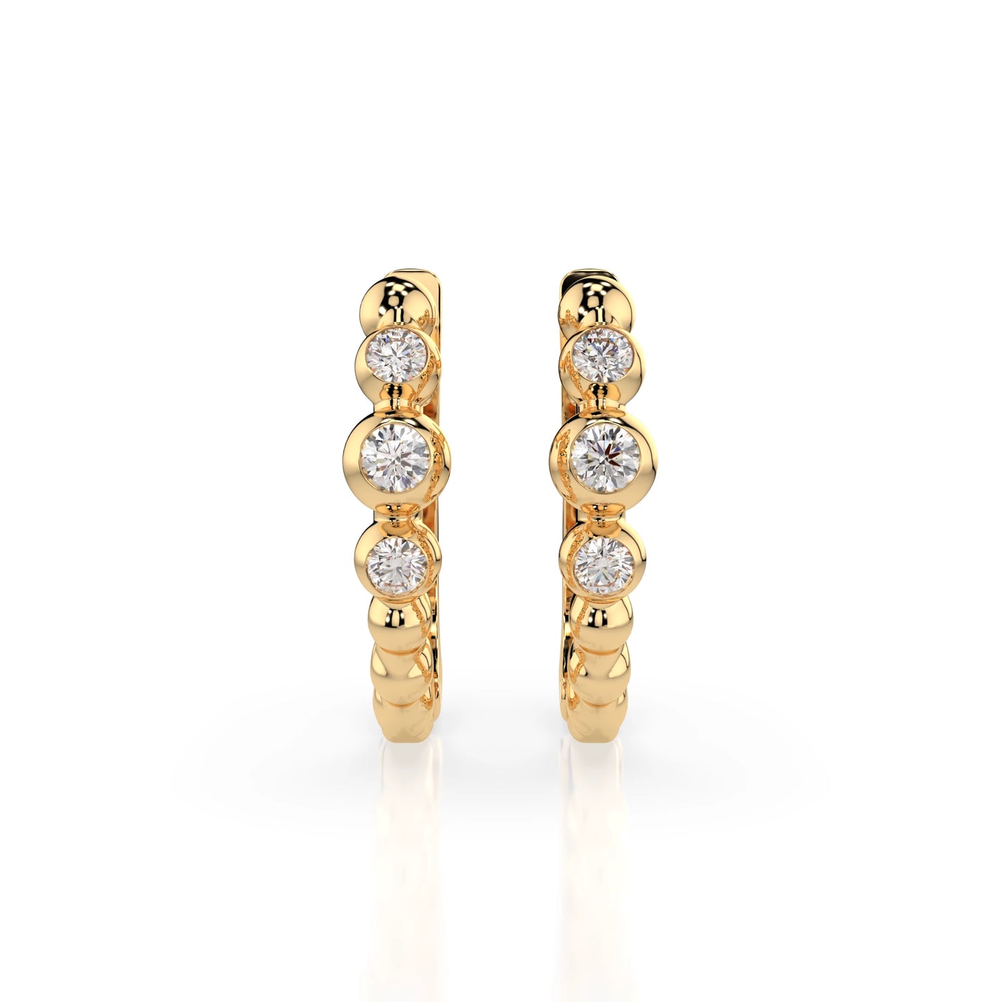 Eternity-Ohrringe (Rund), 0.06 ct — 102-10019