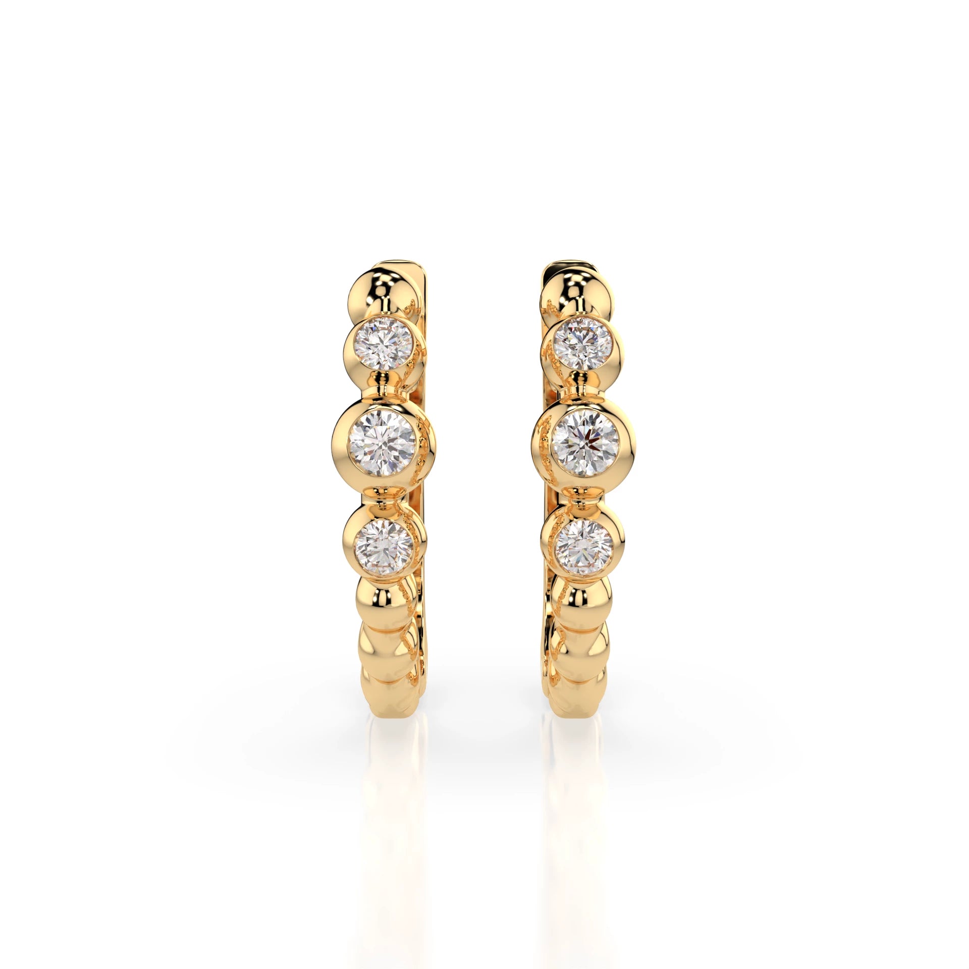 Eternity-Ohrringe (Rund), 0.06 ct — 102-10019