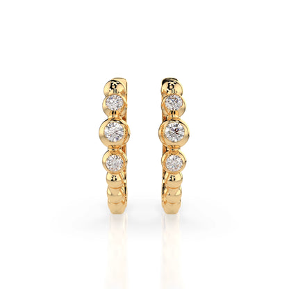 Eternity-Ohrringe (Rund), 0.06 ct — 102-10019