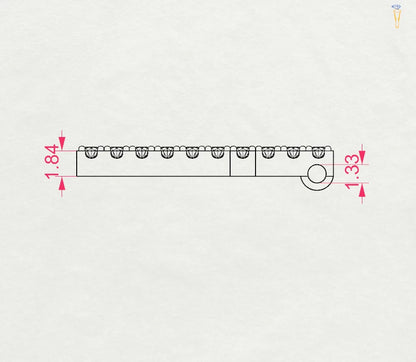 Minimalismus-Halskette (Rund), 0.2 ct — 104-10025