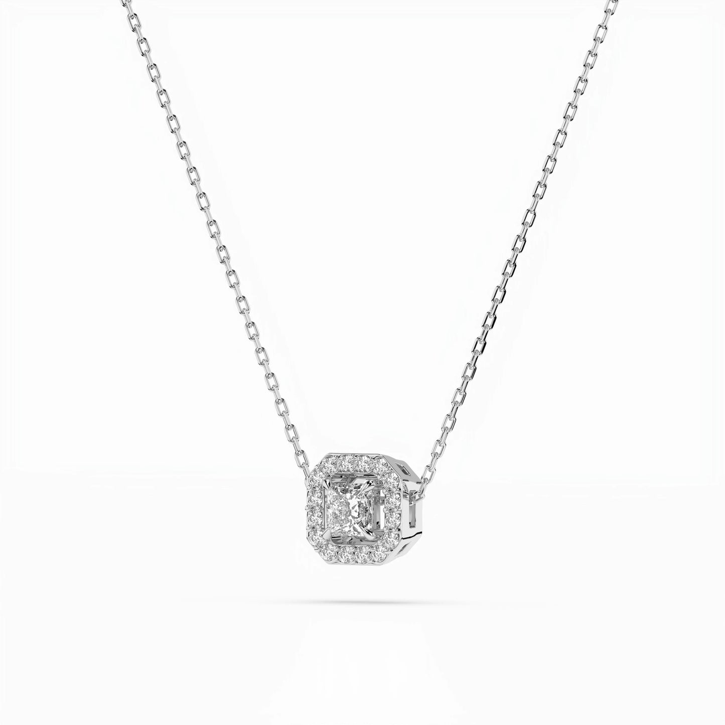 Solitär-Eternity-Halskette (Prinzess), 0.17 ct — 104-10045(3.0)PR