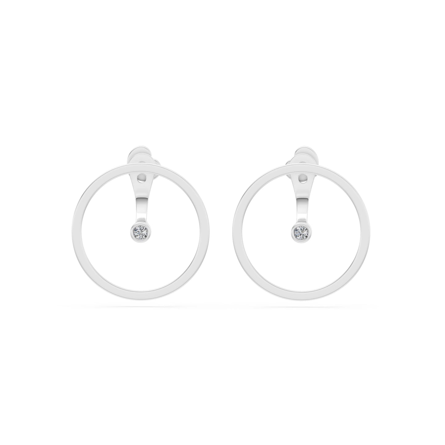 Minimalismus-Ohrringe, 0.06 ct — 102-10077