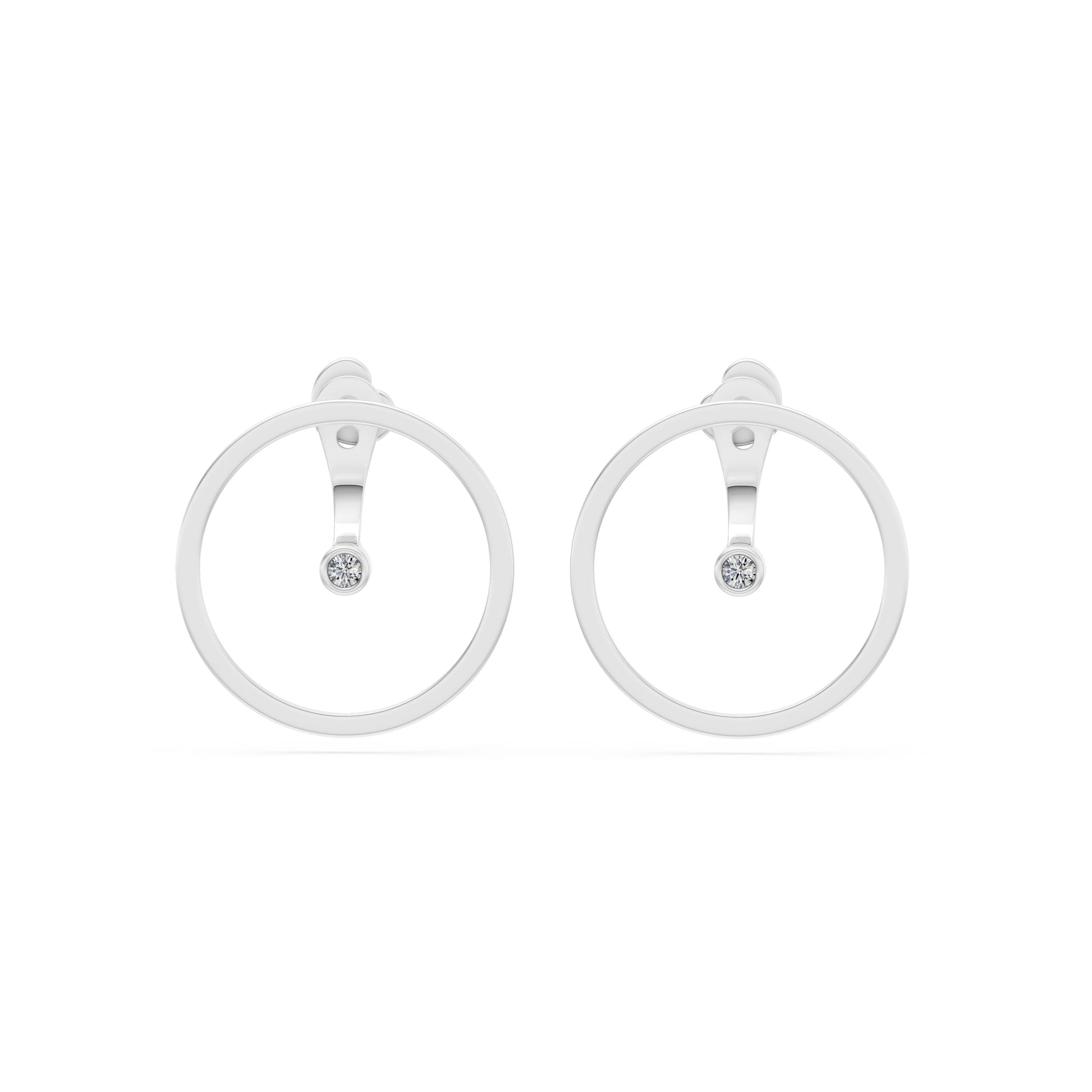 Minimalismus-Ohrringe, 0.06 ct — 102-10077