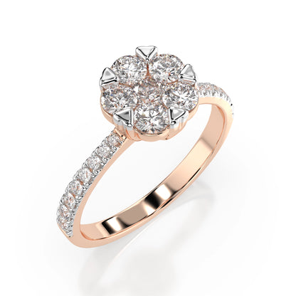 Illusion-Ring (Rund), 0.15 ct — 101-10015/4(3.4)