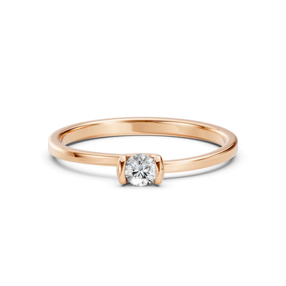 Solitär-Ring (Rund), 0.15 ct — 101-10016(3.4)