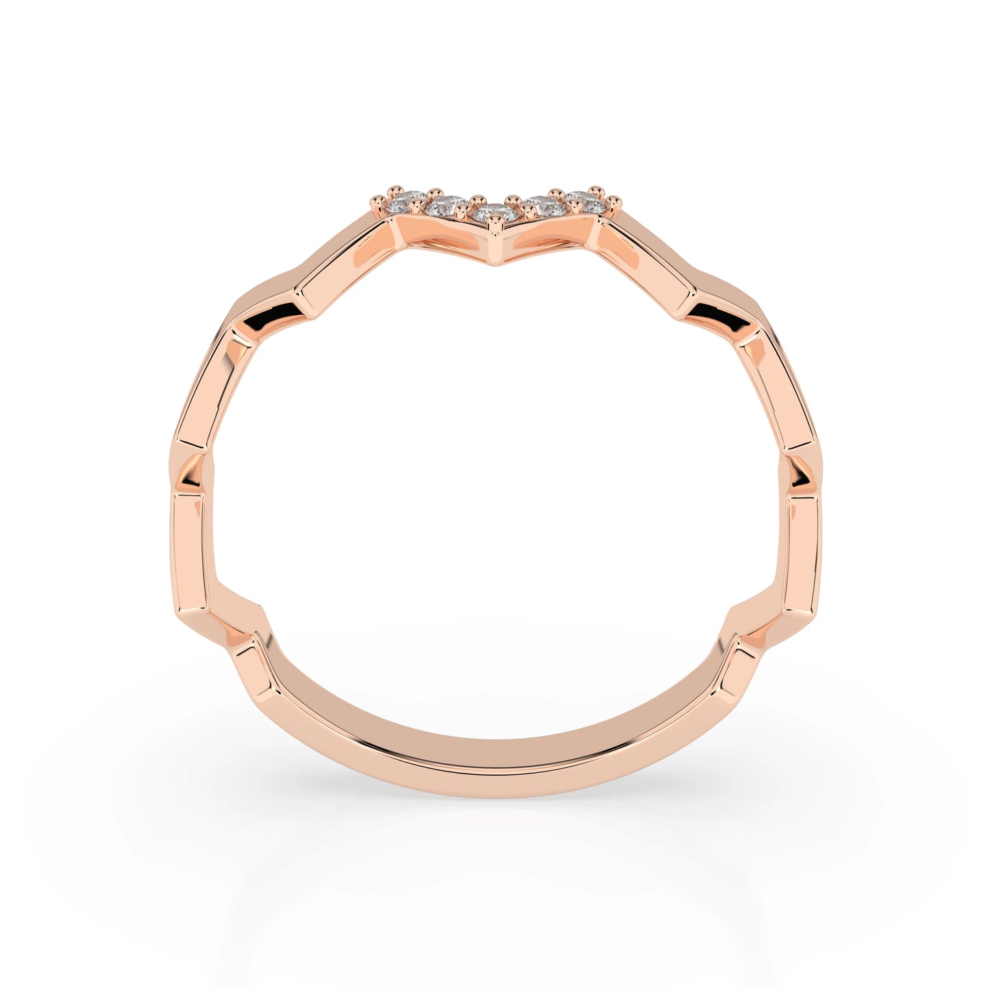 Minimalismus-Ring (Rund), 0.05 ct — 101-10162/1