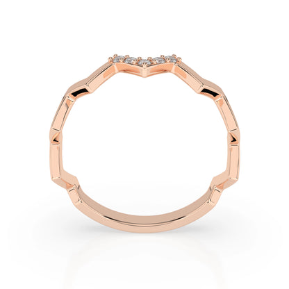Minimalismus-Ring (Rund), 0.05 ct — 101-10162/1