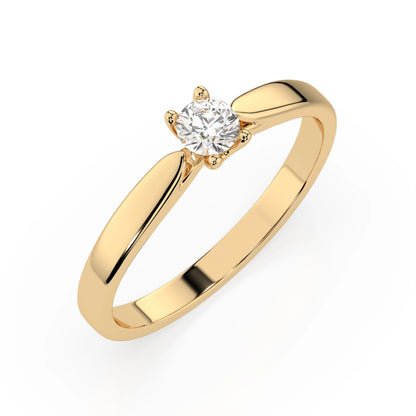 Solitär-Ring (Rund), 0.15 ct — 101-10046(3.4)