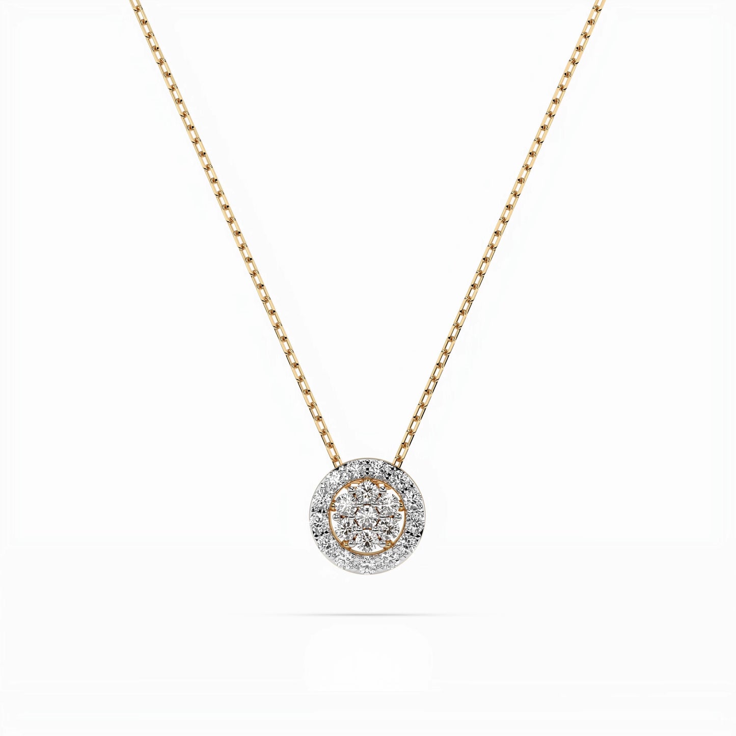 Illusion-Halskette (Rund), 0.08 ct — 104-10038