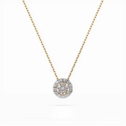 Illusion-Halskette (Rund), 0.08 ct — 104-10038