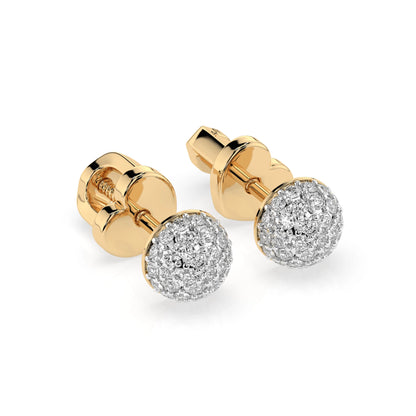 Illusion-Ohrringe (Rund), 0.32 ct — 102-10090/1