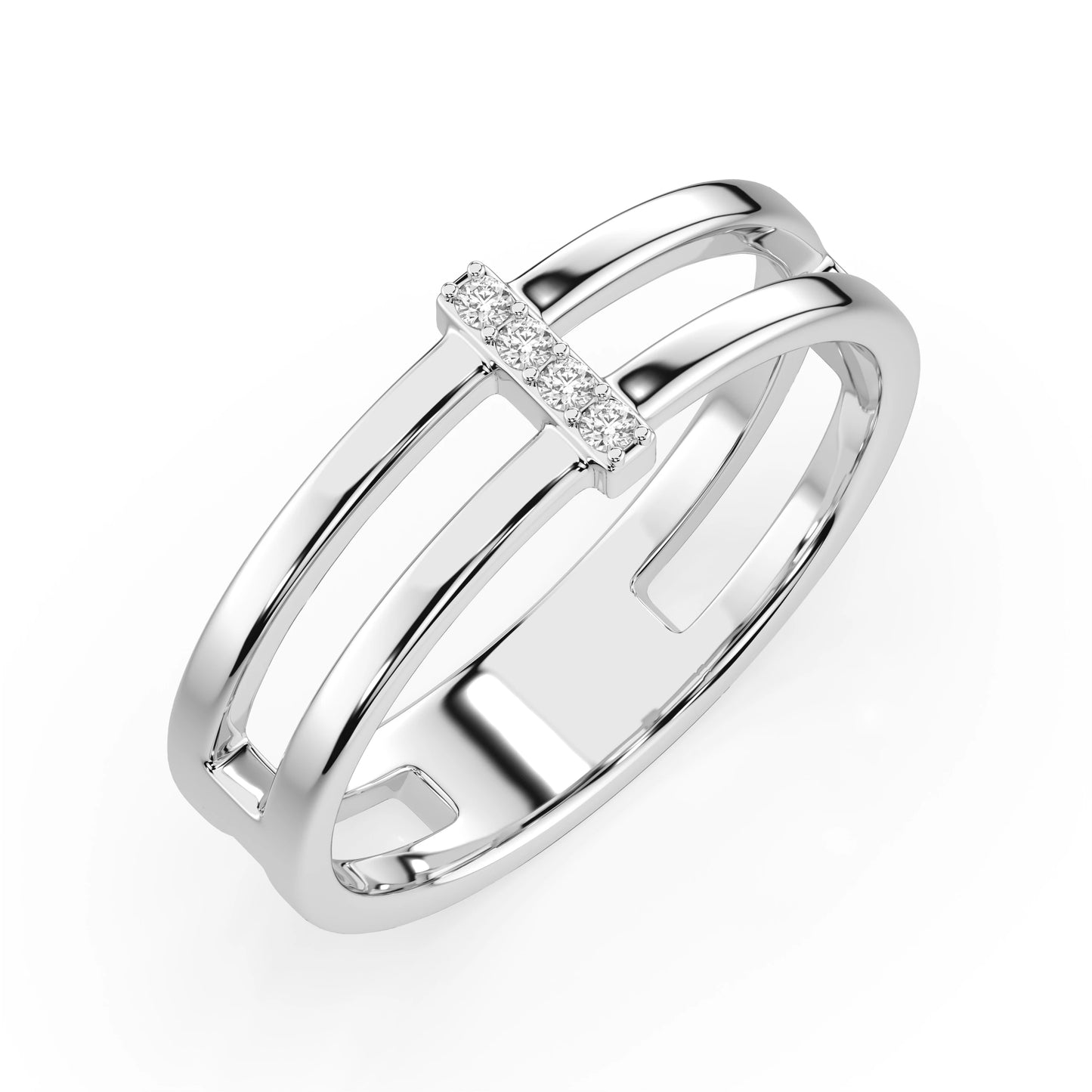 Minimalismus-Ring (Rund), 0.04 ct — 101-10069