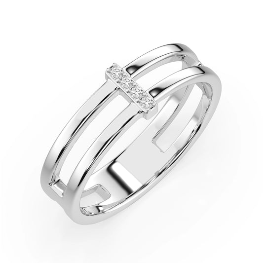 Minimalismus-Ring (Rund), 0.04 ct — 101-10069