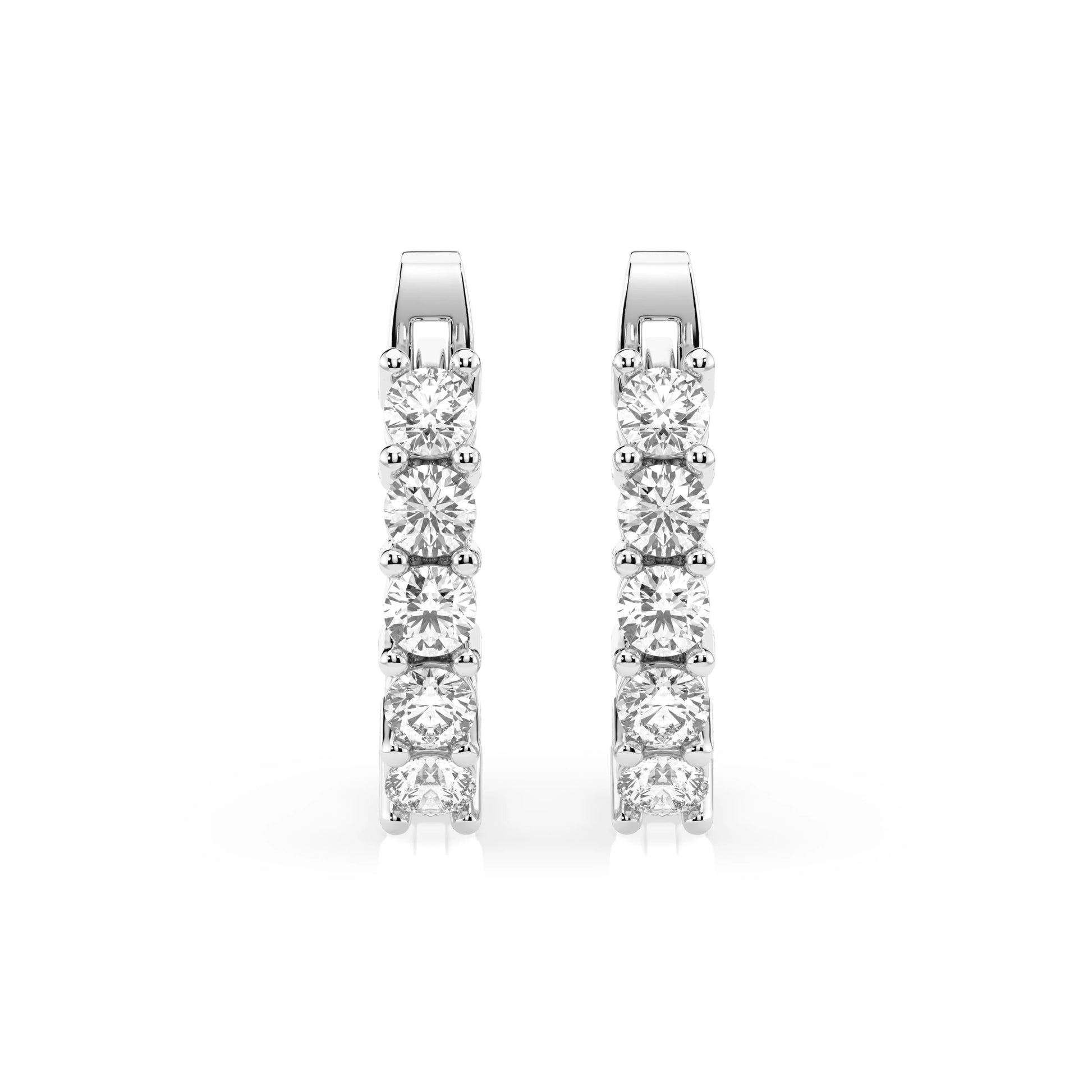 Eternity-Ohrringe (Rund), 0.6 ct — 102-10098(2.5)