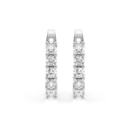 Eternity-Ohrringe (Rund), 0.6 ct — 102-10098(2.5)