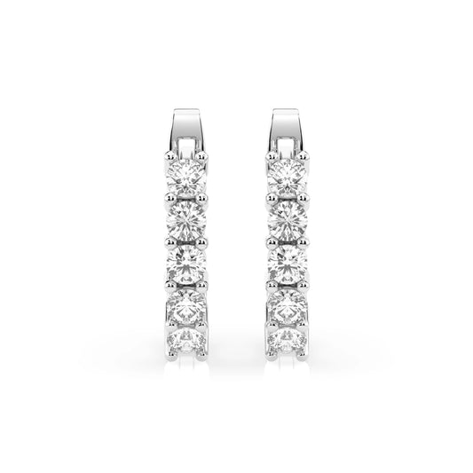 Eternity-Ohrringe (Rund), 0.6 ct — 102-10098(2.5)