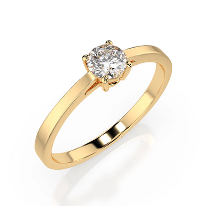 Solitär-Ring (Rund), 0.3 ct — 101-10012/1(4.2)