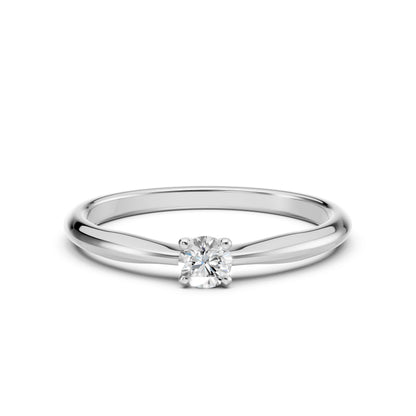 Solitär-Ring (Rund), 0.2 ct — 101-10021(3.7)