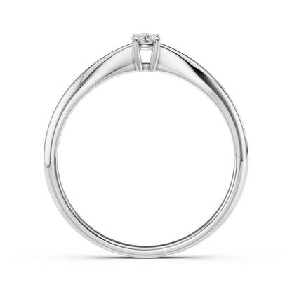 Solitär-Ring (Rund), 0.1 ct — 101-10021(3.0)