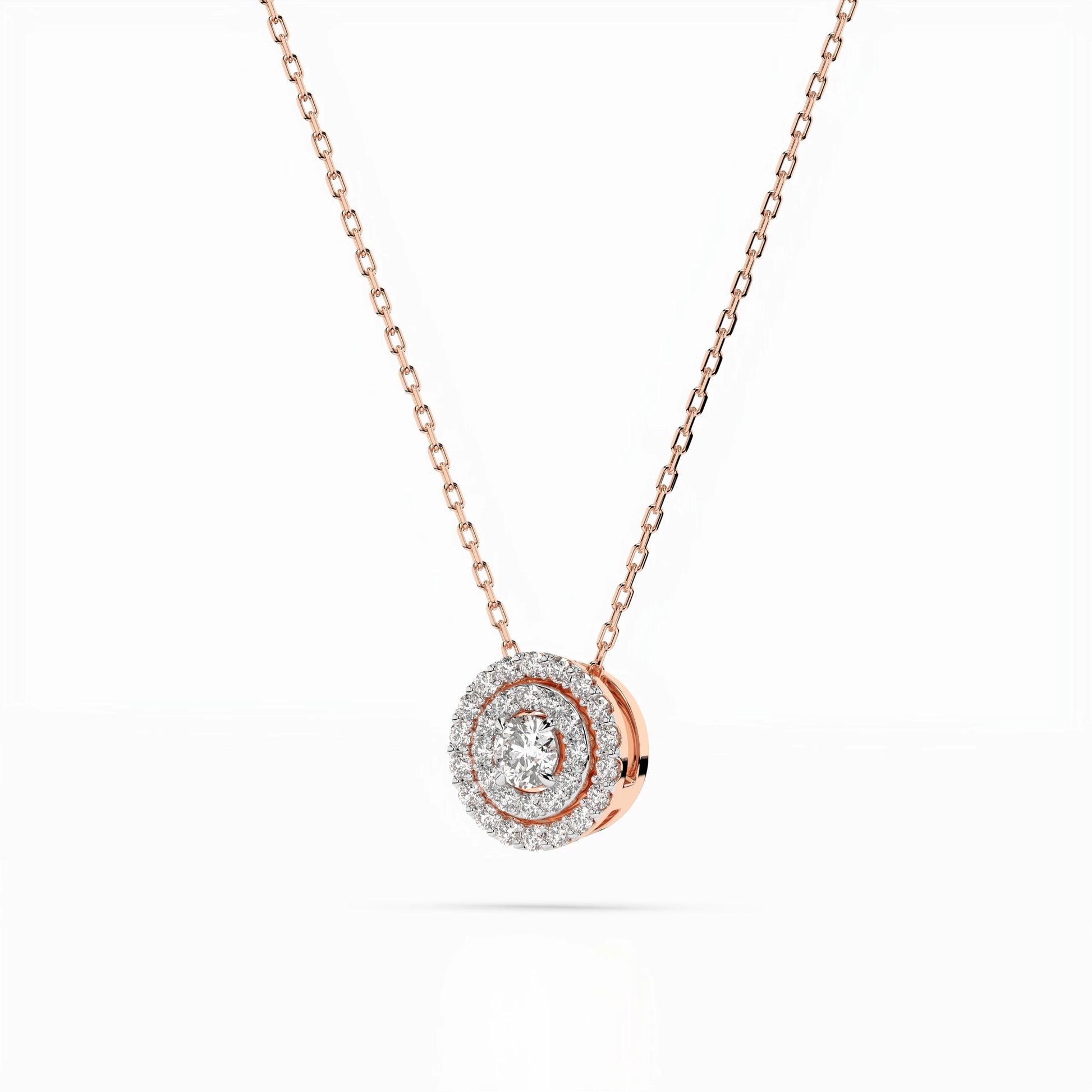Illusion-Halskette (Rund), 0.09 ct — 104-10043