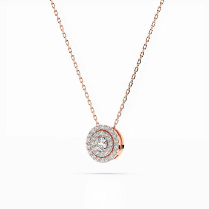 Illusion-Halskette (Rund), 0.09 ct — 104-10043