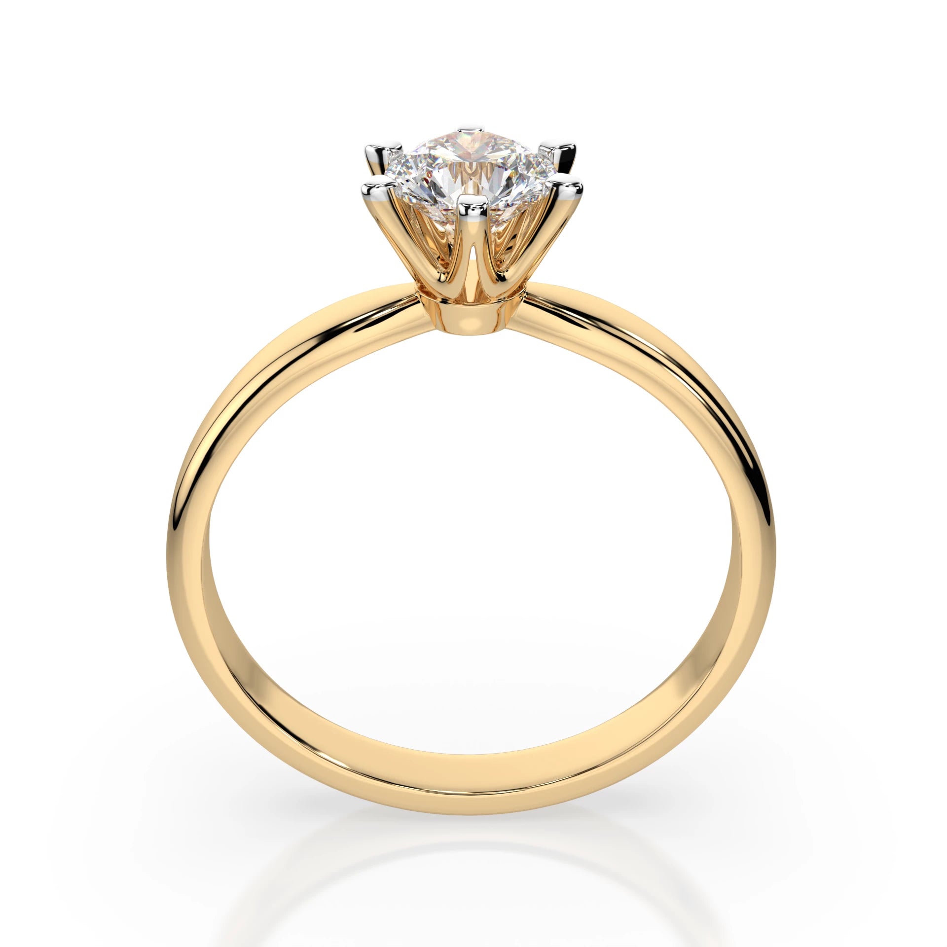 Solitär-Ring (Rund), 0.5 ct — 101-10040(5.1)