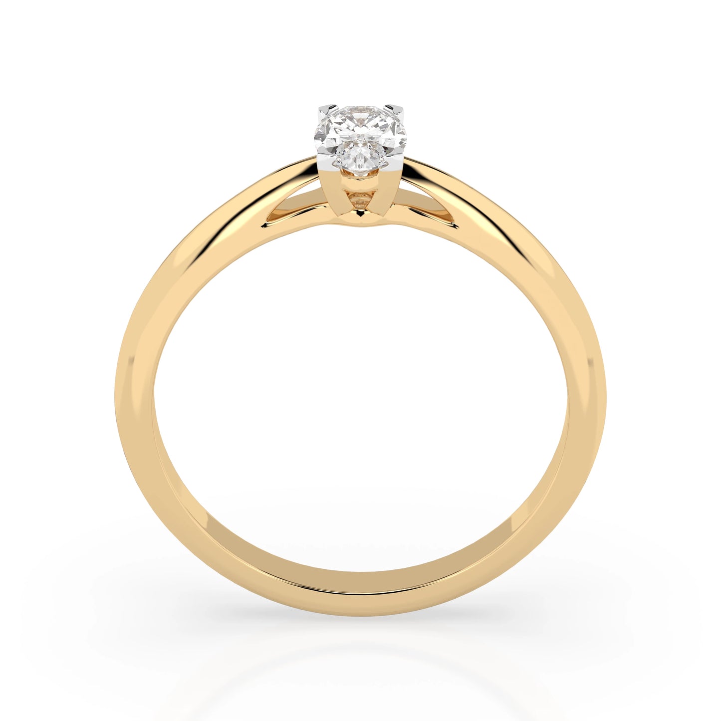 Solitär-Ring (Oval), 0.3 ct — 101-10190(0.30)OV