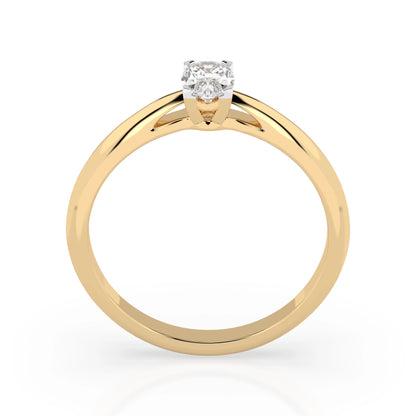 Solitär-Ring (Oval), 0.3 ct — 101-10190(0.30)OV