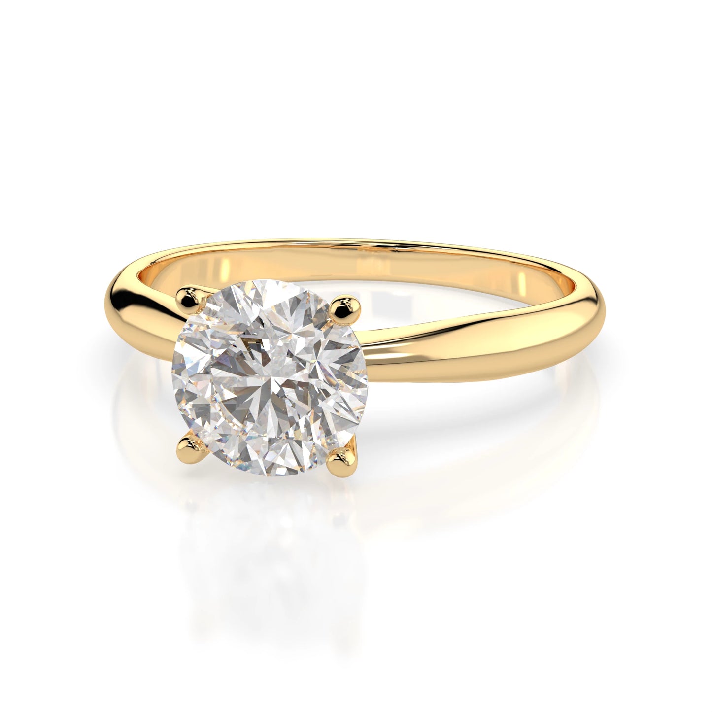 Solitär-Ring (Rund), 0.7 ct — 101-10021(5.7)