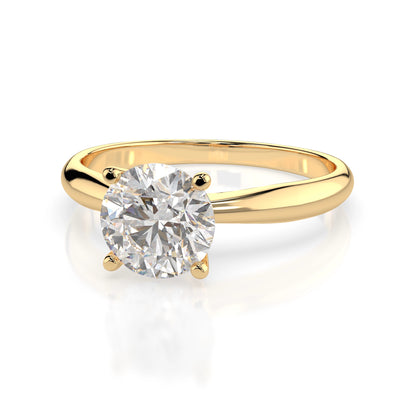 Solitär-Ring (Rund), 0.7 ct — 101-10021(5.7)