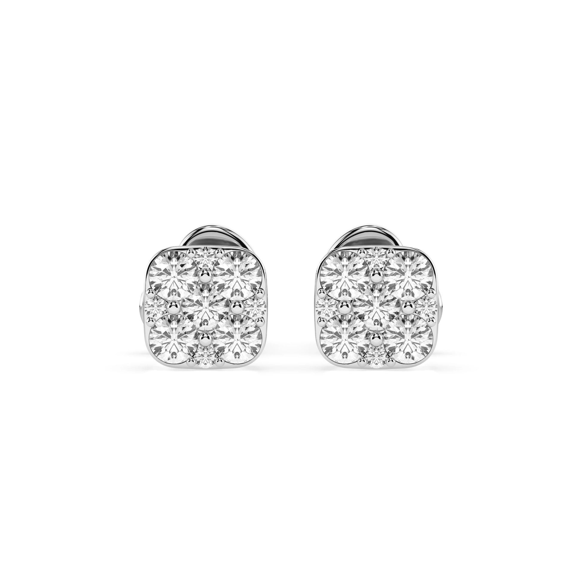 Illusion-Ohrringe (Rund), 0.06 ct — 102-10107