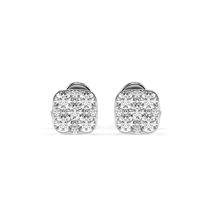 Illusion-Ohrringe (Rund), 0.06 ct — 102-10107