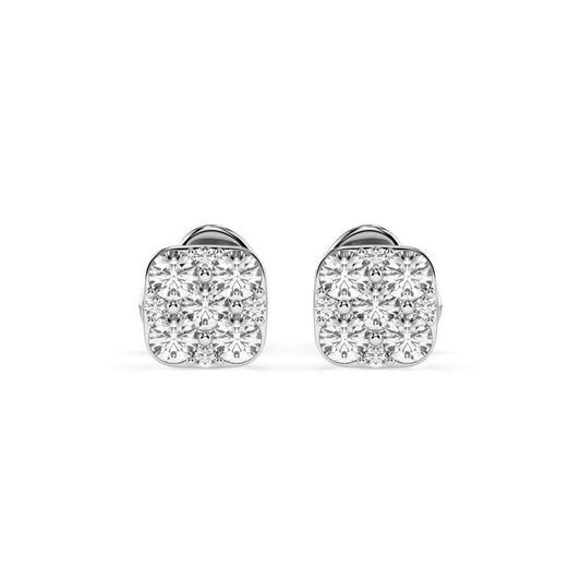 Illusion-Ohrringe (Rund), 0.06 ct — 102-10107