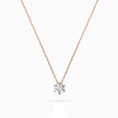 Solitär-Halskette (Rund), 0.15 ct — 104-10003(3.4)