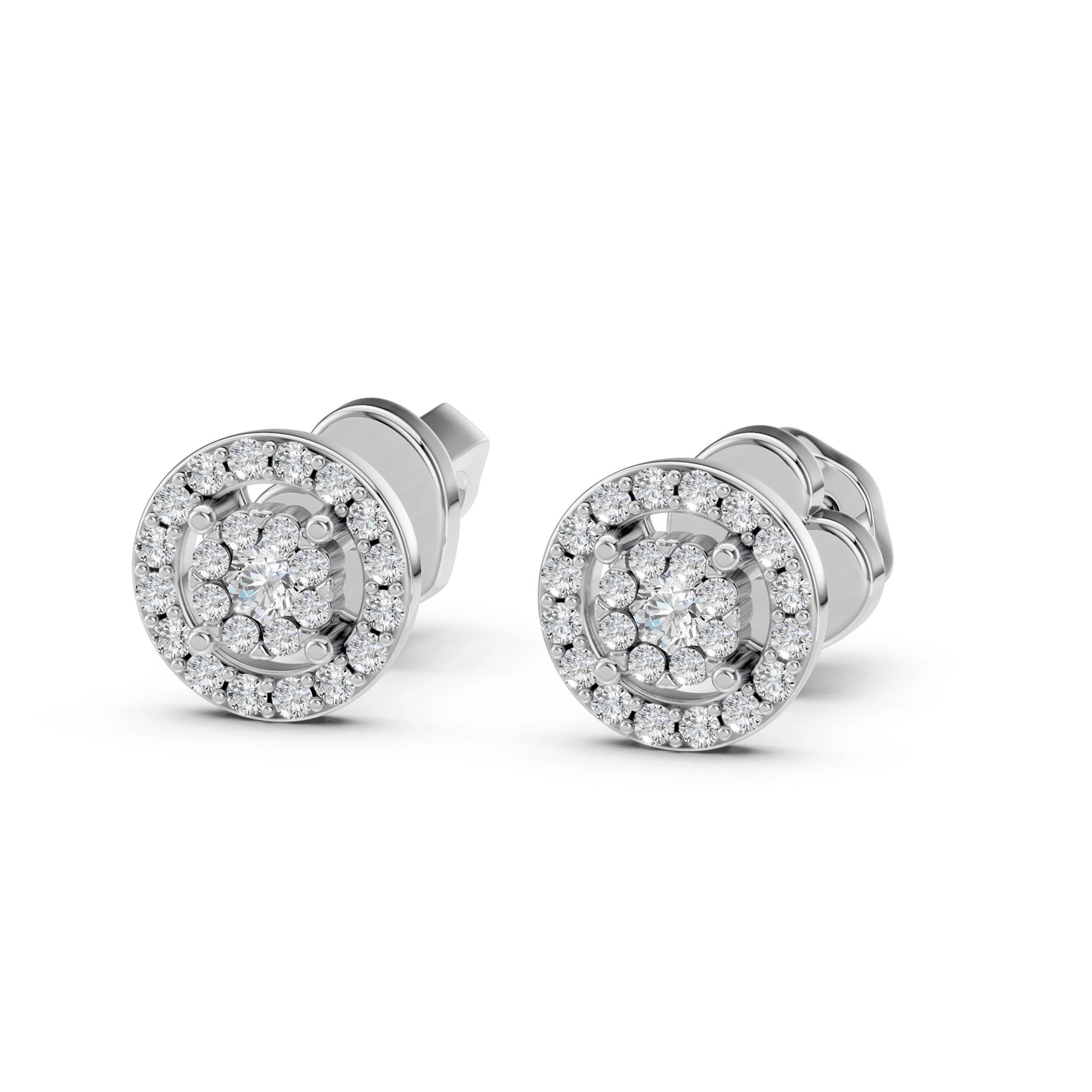 Illusion-Ohrringe (Rund), 0.06 ct — 102-10018(2.0)