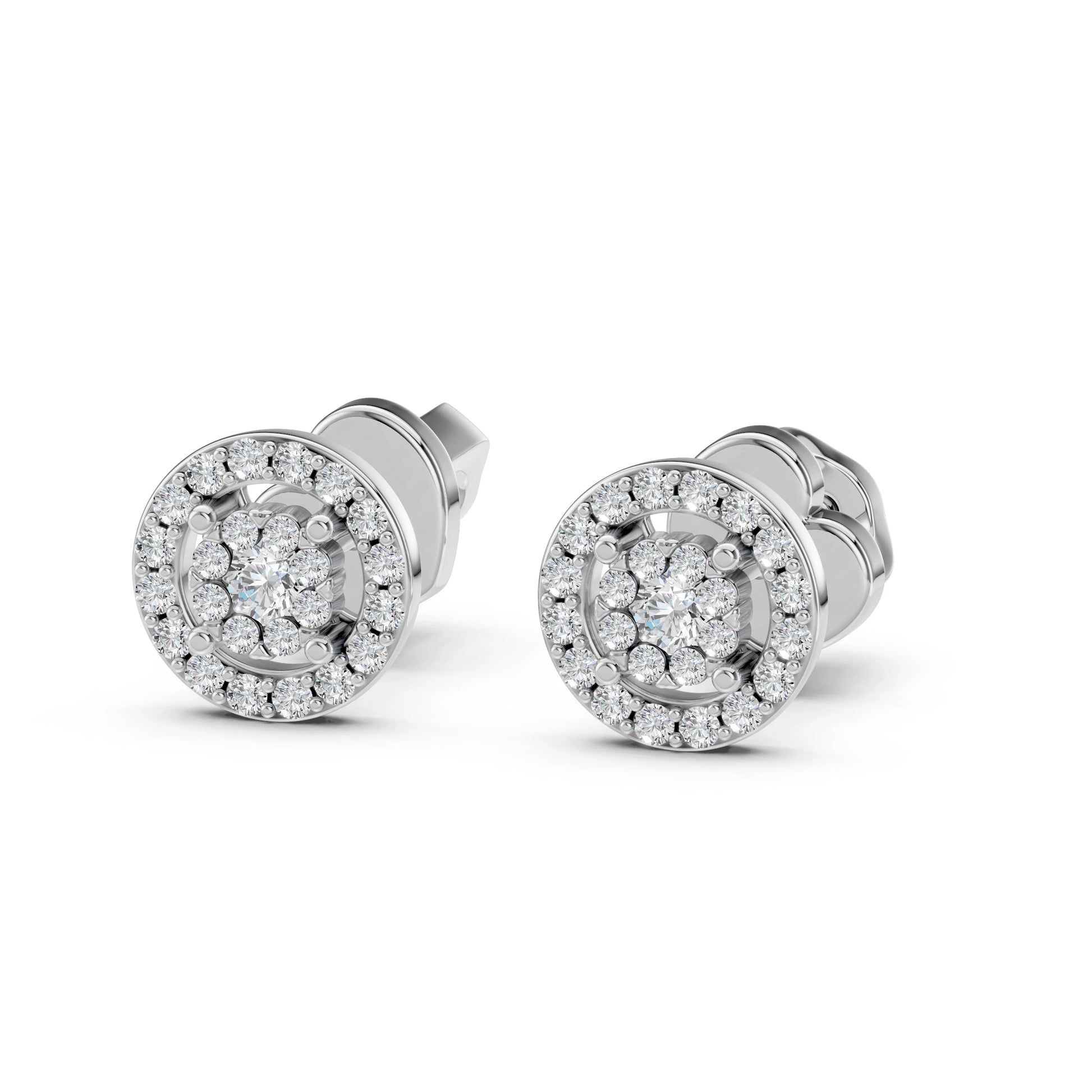 Illusion-Ohrringe (Rund), 0.06 ct — 102-10018(2.0)