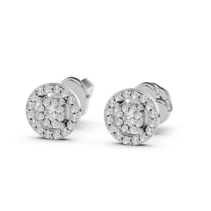 Illusion-Ohrringe (Rund), 0.06 ct — 102-10018(2.0)