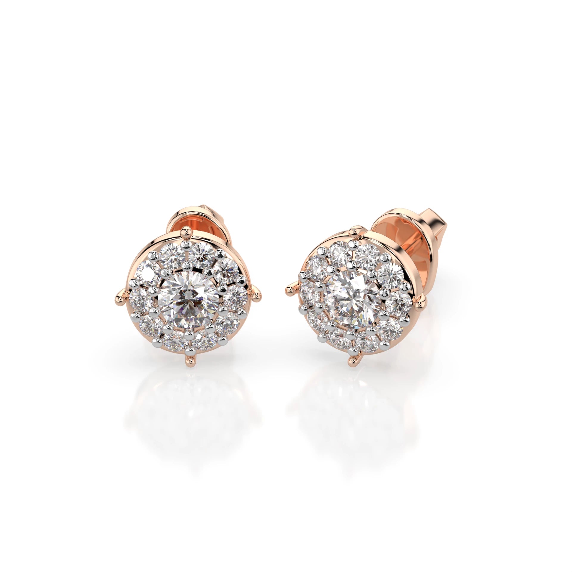 Solitär-Eternity-Ohrringe (Rund), 0.2 ct — 102-10017(3.0)