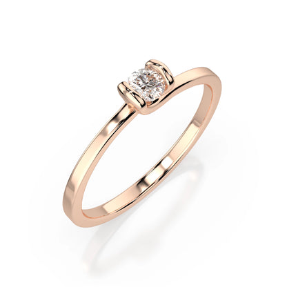 Solitär-Ring (Rund), 0.1 ct — 101-10016(3.0)