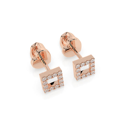 Minimalismus-Ohrringe (Rund), 0.14 ct — 102-10053