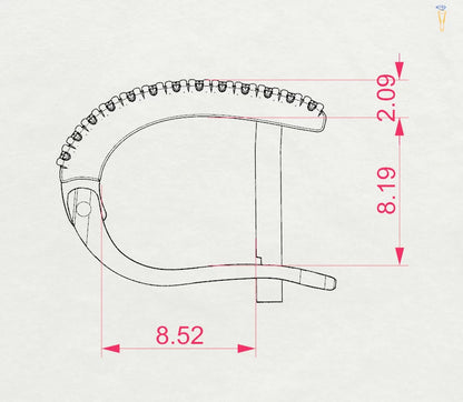 Eternity-Ohrringe (Rund), 0.21 ct — 102-10300